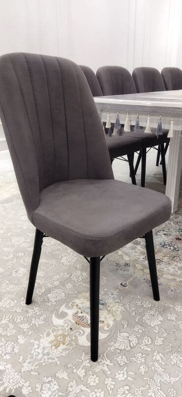 Стул для кухни, Новый, Дерево, цвет - Серый