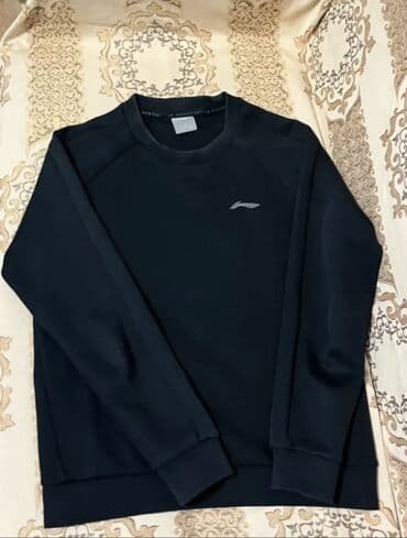 JAC: Мужская толстовка, M, Li-Ning, Б/у, цвет - Черный, Самовывоз, Бесплатная доставка, Платная доставка — 1