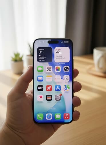 iphone ноутбук: IPhone 15 Pro Max, Б/у, 256 ГБ, White Titanium, Кабель, 87 % — 1