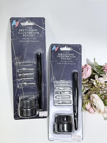 Состав набора: - перьевая ручка-держатель (dip pen); - 5 сменных