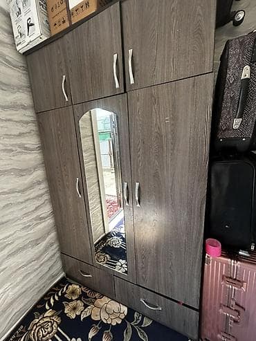 шкаф ткан: Шифоньерлер, кийидер үчүн шкафтар, Түз, ЛДСП — 2