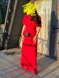 брендовые вещи оригинал: Вечернее платье, Длинная модель, Шифон, С рукавами, M — 1