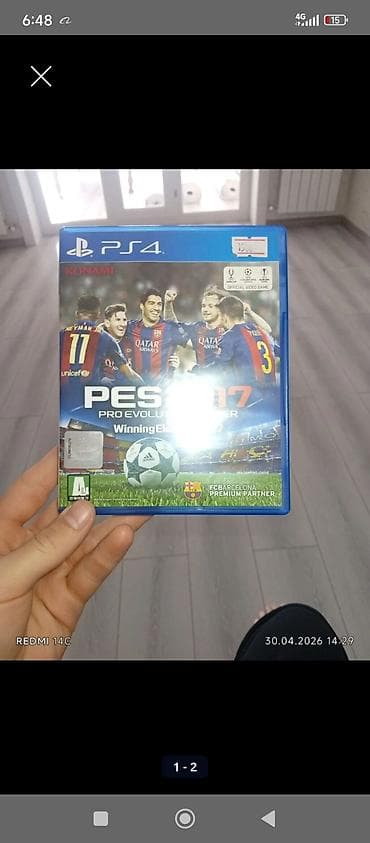DISK НА PS 4 PES 2017 ОЧЕНЬ ДЁШЕВО СРОЧНО ВСЕ РАБОТАЙТ