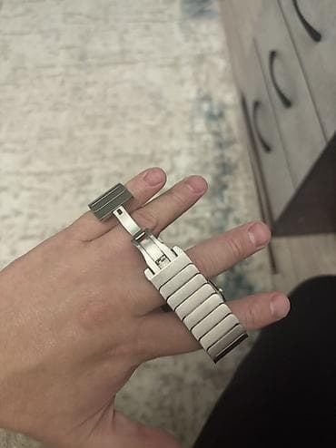 Детские смарт-часы: Apple Watch Series 7 41mm stainless steel & ceramic case, в — 2