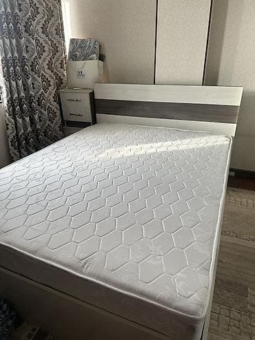 2 спальная кровать: Односпальная кровать, Б/у, С матрасом, длина - 195 см — 3
