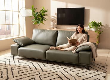 Прямой диван, Трехместный