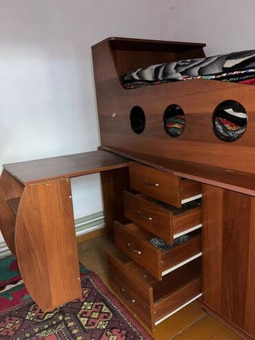 детский кровать новый: Детский кровать трансформер в виде самолёта, столик для учебы — 2