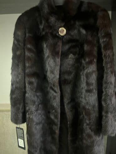 Шуба, Норка, Длинная модель, 2XL, 3XL, 4XL