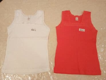 брендовые вещи из турции: Новые майки для девочек, "Baykyr", Турция, на 5 лет, 100 % хлопок — 2