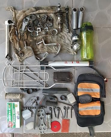 Велозапчасти и колёсики с гаража. Остатки. Цены от 50 сом