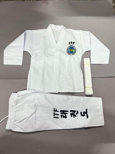 Кимано (добок) для таэквондо ITF Материал: 55% хлопок, 45% полиэстер