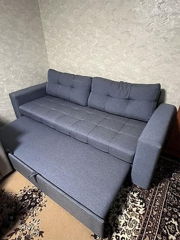 раскладное диван: Прямой диван, Б/у — 2