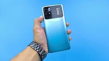Poco M4 Pro 5G, Б/у, 128 ГБ, цвет - Синий, 2 SIM