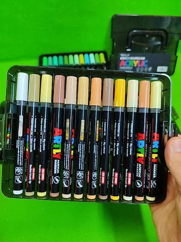 red centr: Маркеры акриловые 60 штук для детского рисования и творчества🖍️ — 7