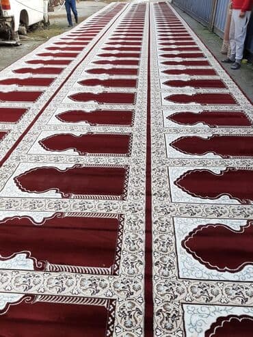 Жайнамаз, Новый, Ковролин для мечети, цвет - Красный