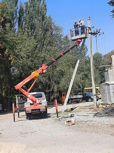 Услуги автовышки (телескопическая подъемная платформа) - at lalafo.kg Услуги автовышки (телескопическая подъемная платформа) -