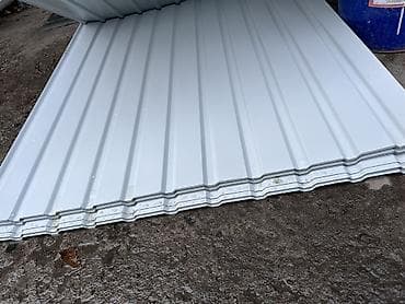 Профнастил металлический, цвет белый (гладкий полимер). - Профиль at lalafo.kg Профнастил металлический, цвет белый (гладкий полимер). - Профиль
