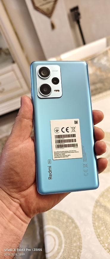 Redmi, Redmi Note 12 Pro+ 5G, Б/у, 256 ГБ, цвет - Голубой, 2 SIM