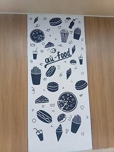 национальные тошоки: Рисунок стены для кафе и фастфуда «ai-food»

- График:24/7 — 2