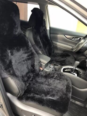 чехол кресло: Чехлы Меховые, цвет - Черный, Universal Seat cover, Новый, Платная доставка, Бесплатная доставка — 12