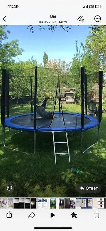 большой бассейн: Батут Каркасный — 1