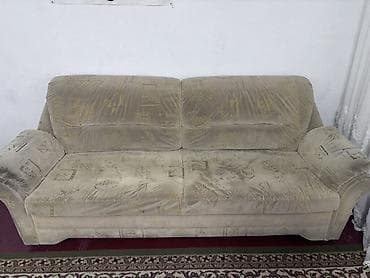 шкафы бишкек: Комплект мягкой мебели, цвет - Бежевый — 5