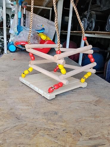 play zone: Детские качели, Подвесные Для дома, Дерево — 6