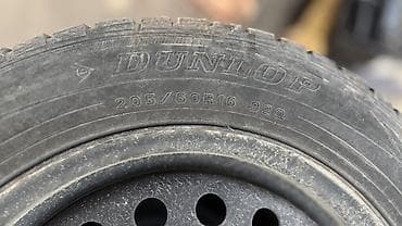 Шиналар жана дисктер: Комплект зимних шин Dunlop на штампованных стальных дисках.на хонда — 3