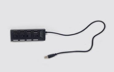 raspberry pi 4: ХАБ Hub USB 2.0, 4 порта. Длина кабеля 30 см — 3