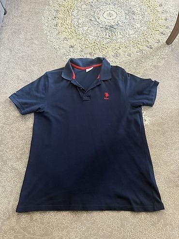 Футболки: Мужская футболка, L, Us Polo Assn, Б/у, цвет - Синий — 1