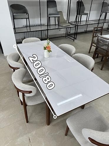 chair table: Кухонный стол и стул, цвет - Белый — 6