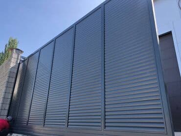 ворота с пультом: Алюминиевые, Автоматические, Длина: 7 м, Консольная конструкция, Для частного дома, С калиткой, В рассрочку, Новый, Бесплатная установка — 3