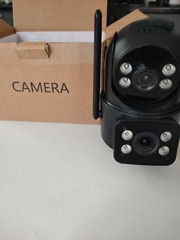 адаптер: Уличная поворотная Wi‑Fi IP‑камера наблюдения - Двойной модуль: два — 2