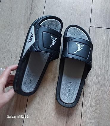 atom total: Мужские сандалии, 40, 41, 42, Air Jordan, Новый, цвет - Черный, Самовывоз — 4