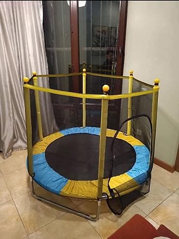 маленький детский батут: Батут Каркасный, Новый — 1