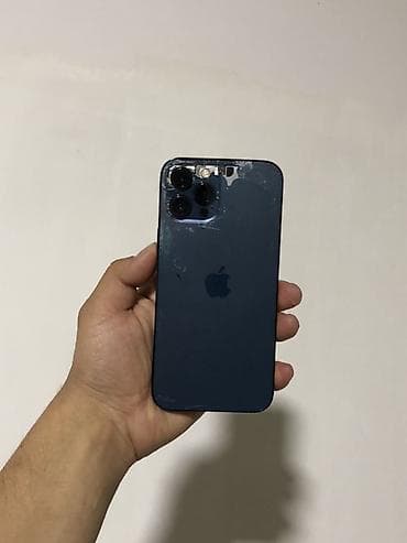 iphone lalafo: IPhone 12 Pro Max, Б/у, 128 ГБ, Pacific Blue, 76 % — 3