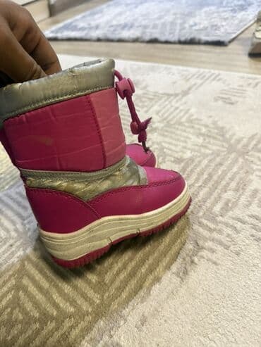 детские сапоги зимние бишкек: Детские зимние сапожки/дутики - Цвет: розовый с серебристым - Размер — 2