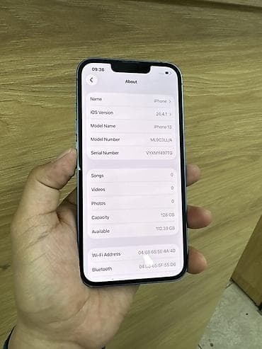 e ink: IPhone 13, 128 ГБ, Синий, 95 % — 2