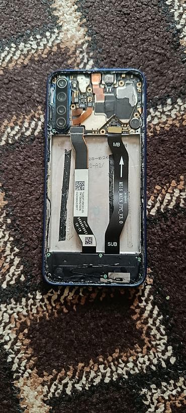 Redmi, Redmi Note 8T, Б/у, 128 ГБ, цвет - Синий, 1 SIM, 2 SIM