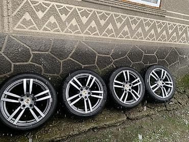 Шины и диски: Комплект из 4 колес Porsche: оригинальные легкосплавные диски с шинами — 2
