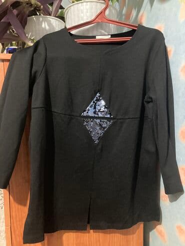 туника со стразами: 1.Шелковая нарядная туника с камнями на корпоратив, б/у но в отличном — 5