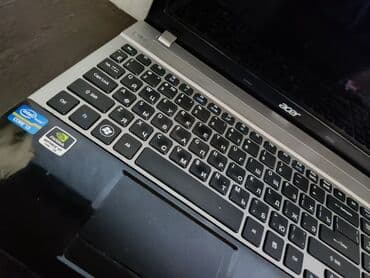 сенсорный ноутбук: Нетбук, Acer, 8 ГБ ОЗУ, Intel Core i3, Б/у, Для несложных задач, память HDD — 2