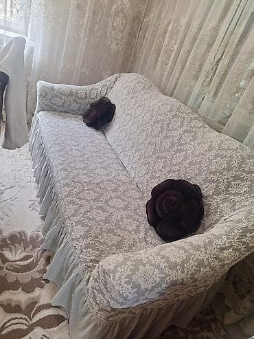 диваны ош: Ашкана үчүн жумшак бурчек, Колдонулган, Өзү алып кетүү, түсү - Саргыч боз — 1