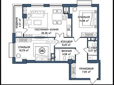 квартира г манас: Продаю 2 комнатную квартиру от строительной компании CapStroy Kg — 10