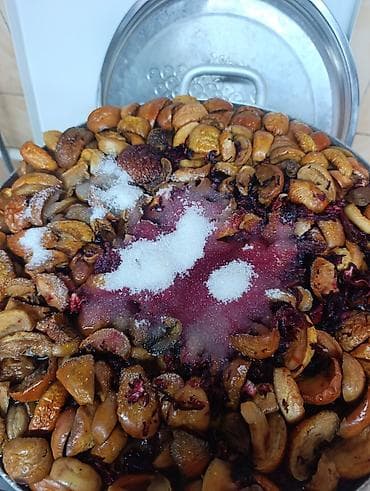 Домашний морс/компот из сушёных фруктов и каркаде холодный -