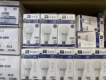 LED-лампа FAN, 18W - Цоколь: E27 - Свет: 6500K (холодный белый) -