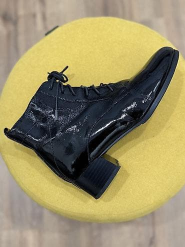 удобная: Продаю ботильоны черные лаковые Размер: 37 Материал: кожа Б/у — 4