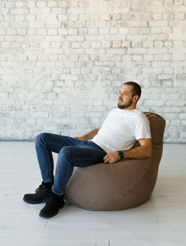 кресло мешок бишкек: Бинбэг, Новый, Бесплатная доставка, Самовывоз, цвет - Бежевый — 5