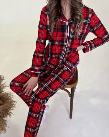 белая ночная сорочка: Пижама, Хлопок, XS, S, M — 3