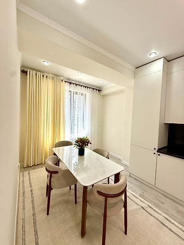 Квартиры: 1 комната, 50 м², Асанбай мкр Элитка, 5 этаж, Евроремонт — 2